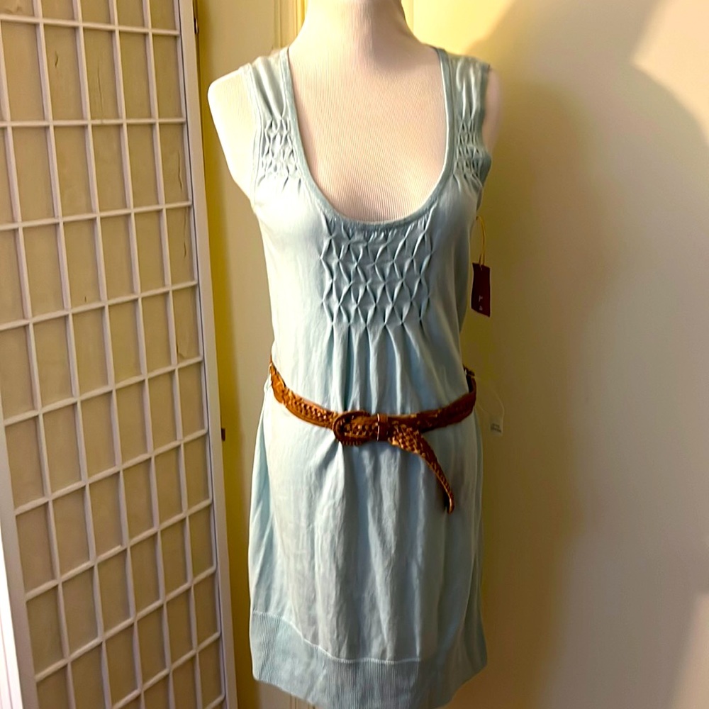 Mint Green Knit Mini Dress